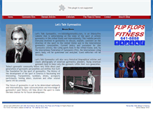 Tablet Screenshot of letstalkgymnastics.com